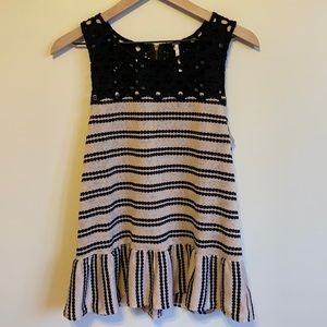 Free People Peplum Cut Out Top